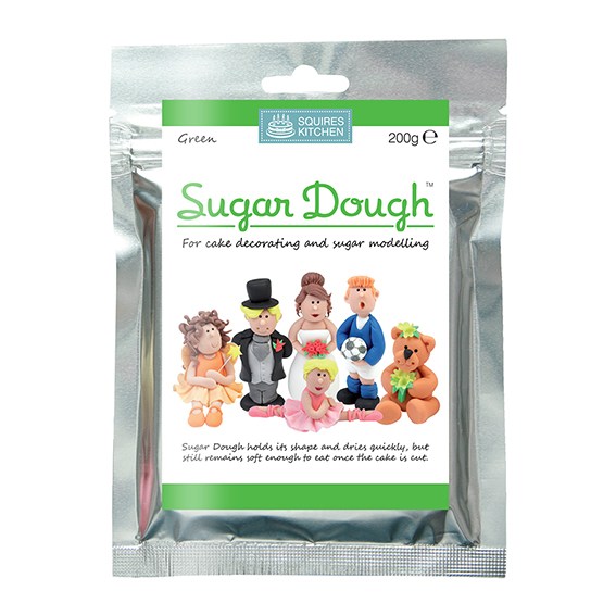 Squires Kitchen 200g Green Sugar Dough